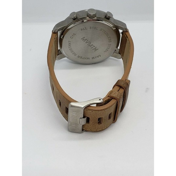MVMT Men Watch Chrono White Caramel 45mm